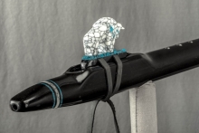 Nigerian Ebony Native American Flute, Minor, Low E-4, #L25G